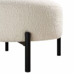 Soft Fabric Armchair with Decorative Ball Cushion for Home & Lounge Comfort - Image 14