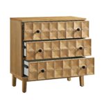 Chest of 3 Drawers – Natural - Image 3