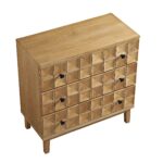 Chest of 3 Drawers – Natural - Image 10