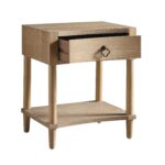 Natural 1-Drawer Bedside Table - Image 4