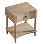 Natural 1-Drawer Bedside Table - Image 11