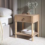 Natural 1-Drawer Bedside Table - Image 2