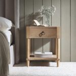 Natural 1-Drawer Bedside Table