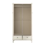 Whitewashed Carved Double Wardrobe - Image 6