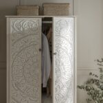 Whitewashed Carved Double Wardrobe - Image 15