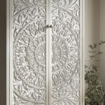 Whitewashed Carved Double Wardrobe - Image 11