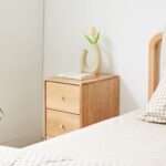 Three-Drawer Solid Oak Bedside Table for Organised Modern Bedrooms - Image 5