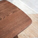 Solid Walnut Wood Coffee Table with Lower Storage Shelf for Contemporary Living Rooms - Image 7