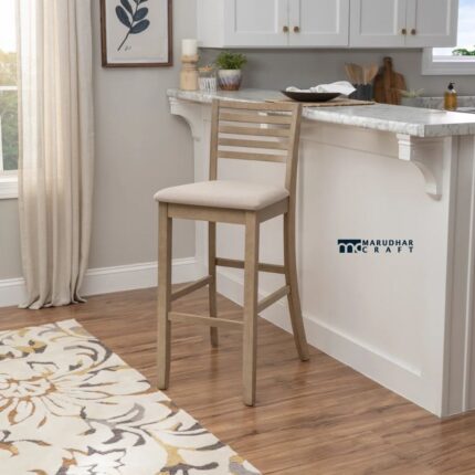 Solid Wood Counter & Bar Stool for Kitchen, Bar & Dining Spaces