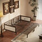 Contempo Cane Arm Wooden Sofa with Chaise Extension - Image 4