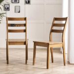 Solid Wood Dining Chairs Set of 2