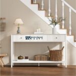 Fluted Console Table with Three Drawers for Elegant Home Storage - Image 4