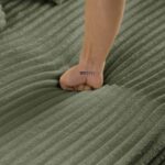 Zen Plush Modular Floor Sofa Cum Bed – Olive Green - Image 2