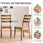 Solid Wood Dining Chairs Set of 2 - Image 2