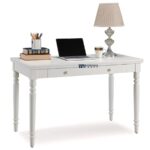 Study Table with Drawer – Classic White - Image 2