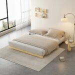 Minimal Zen Low-Height Wooden Platform Bed