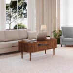 Wooden Coffee Table with Hidden Storage for Living Room - Image 3