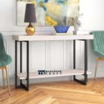 Wooden Console Table for Entryway and Living Room Interiors