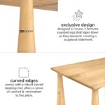 Solid Wood Single Coffee Table for Living Room with Natural Finish - Image 2