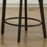 Upholstered Counter-Height Bar Stools with Premium Solid Wood Construction for Modern Homes - Image 3