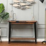 Solid Wood Console Table for Entryway and Living Room Spaces