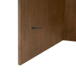 Round Walnut Wood Coffee Table with Rich Finish - Image 3