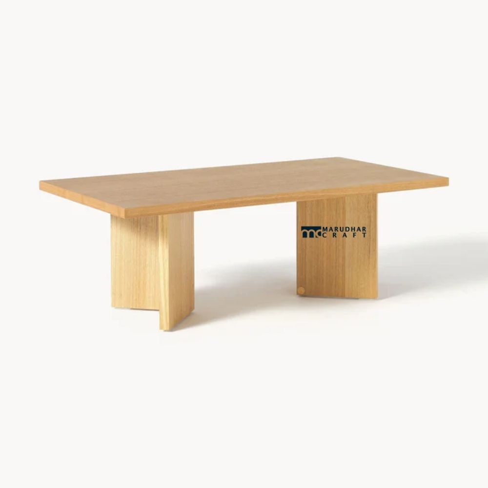 121 wooden coffee table - Ash wood - Image 1