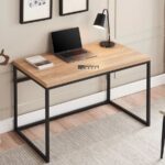 Modern Study Table with Metal Frame