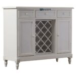 Solid Wood Bar Cabinet with Spacious Storage for Home Bar - Image 4