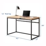 Modern Study Table with Metal Frame - Image 5
