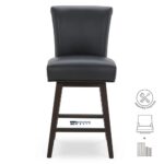 Handcrafted Sheesham Wood Bar Stools for Kitchen Counters and Home Bar Spaces - Image 2