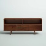 Solid Wood TV Stand with Three Drawers for TVs up to 60 Inches - Image 3