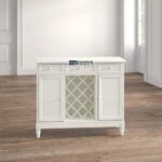 Solid Wood Bar Cabinet with Spacious Storage for Home Bar - Image 2
