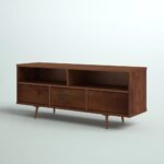Solid Wood TV Stand with Three Drawers for TVs up to 60 Inches - Image 4