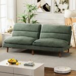 Neo Comfort Convertible Fabric Sofa Bed – Olive Green