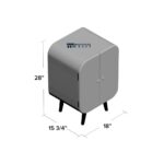 Solid Wood Accent Bar Cabinet with Stylish Storage for Home - Image 5