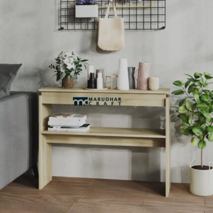 Engineered Wood Console Table with Compact Storage for Modern Homes