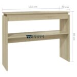 Engineered Wood Console Table with Compact Storage for Modern Homes - Image 2