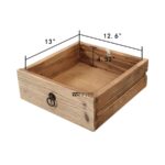 Solid Wood Console Table with Drawers & Open Shelf – Natural Finish - Image 4