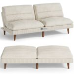 Neo Comfort Convertible Fabric Sofa Bed – Ivory White - Image 5