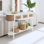Oval Console Table for Entryway and Living Room Decor - Image 3
