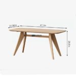 Solid Wood Study Table – Modern Scandinavian Home & Office Desk - Image 6