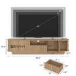 Curved TV Stand with Smooth Rounded Design and Modern Media Console Style - Image 4