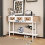 Oval Console Table for Entryway and Living Room Decor - Image 4