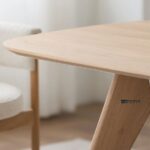Solid Wood Study Table – Modern Scandinavian Home & Office Desk - Image 2