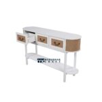 Oval Console Table for Entryway and Living Room Decor - Image 5