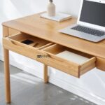 Study Table with Drawer – Minimal Scandinavian Writing Desk - Image 3