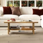 Solid Fir Wood Coffee Table with Traditional Mortise Tenon Joinery - Image 4