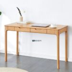 Study Table with Drawer – Minimal Scandinavian Writing Desk - Image 4