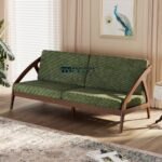 Solid Wood Upholstered Sofa with Ash Wood Frame and Removable Fabric Cover - Image 4